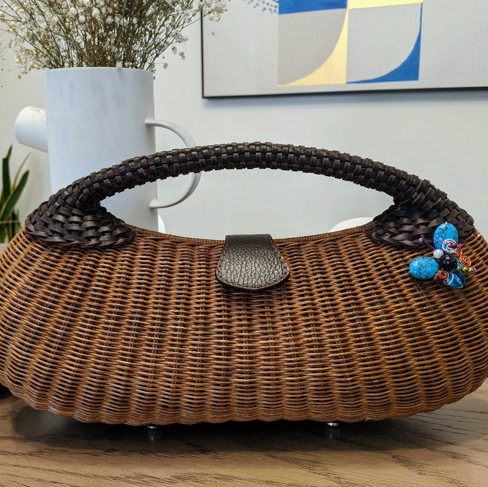 S.C. Vizcarra wicker purse